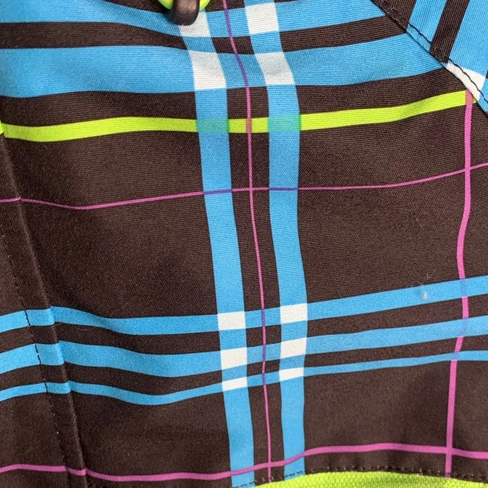 Empyre Kids Plaid Snowboarding/Ski Jacket -‎ Blue, Green, Black